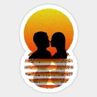 Romantic Sunset Sticker